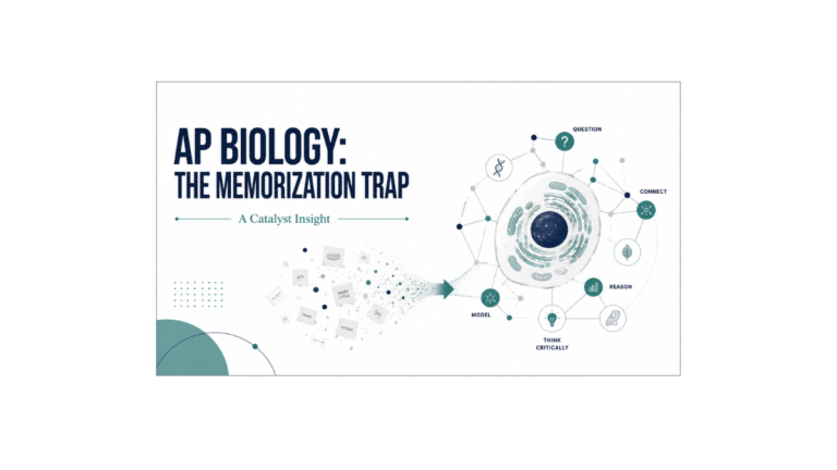 AP Biology: The Memorization Trap Cell surrounded by a network of thinking ideas and biology concepts